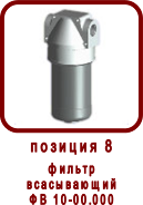 Запасные части гидростатической трансмиссии ГСТ-90, ГСТ-112
Фильтр всасывающий ФВ 10-00.000