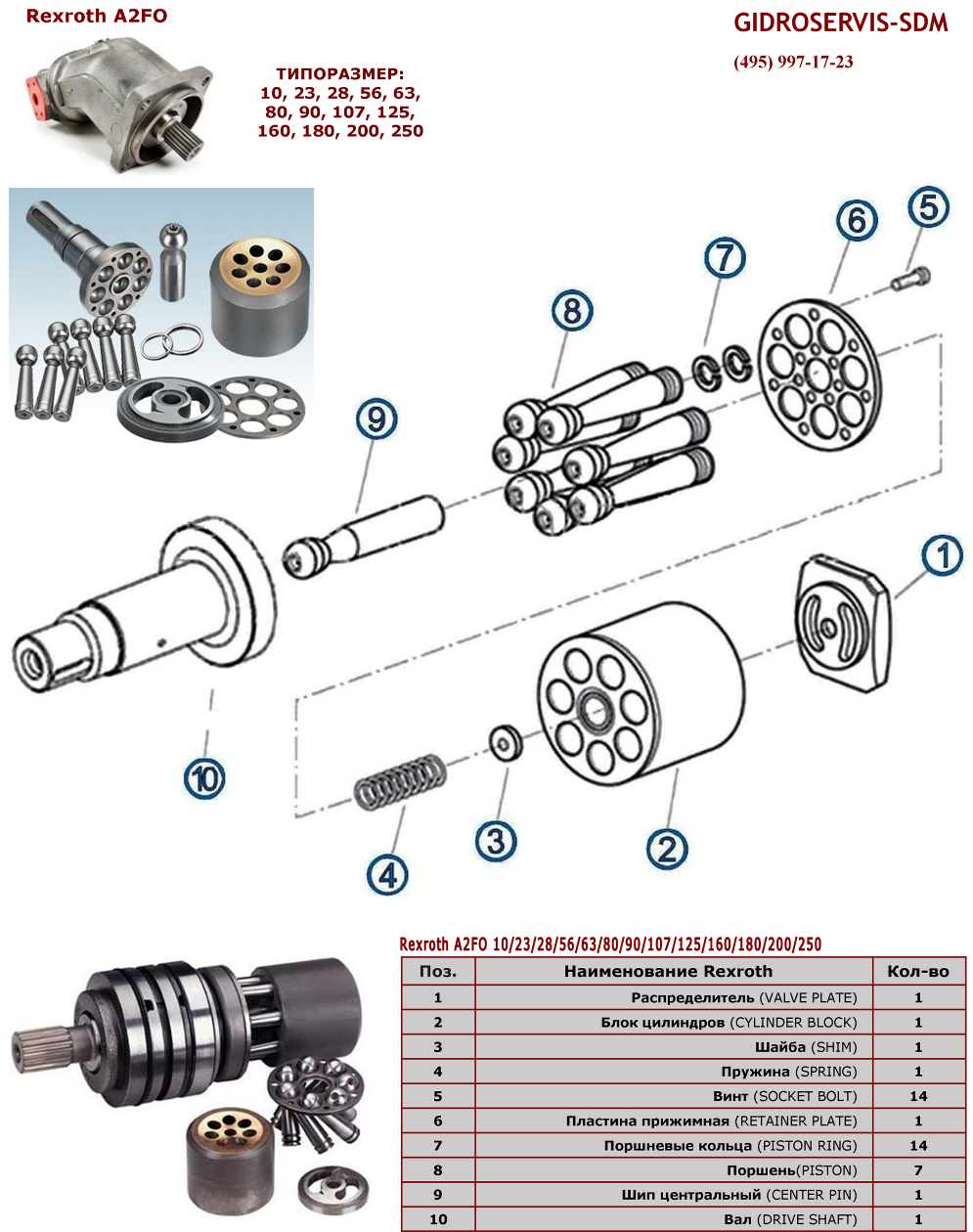   - Rexroth A2FO
