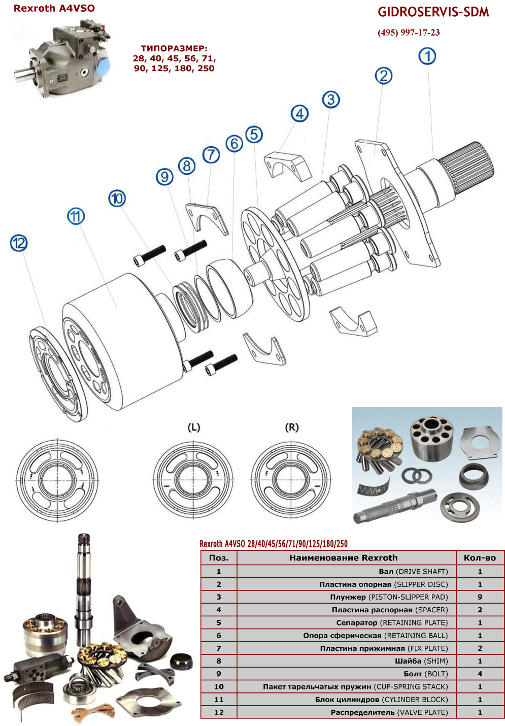   - Rexroth A4VSO
